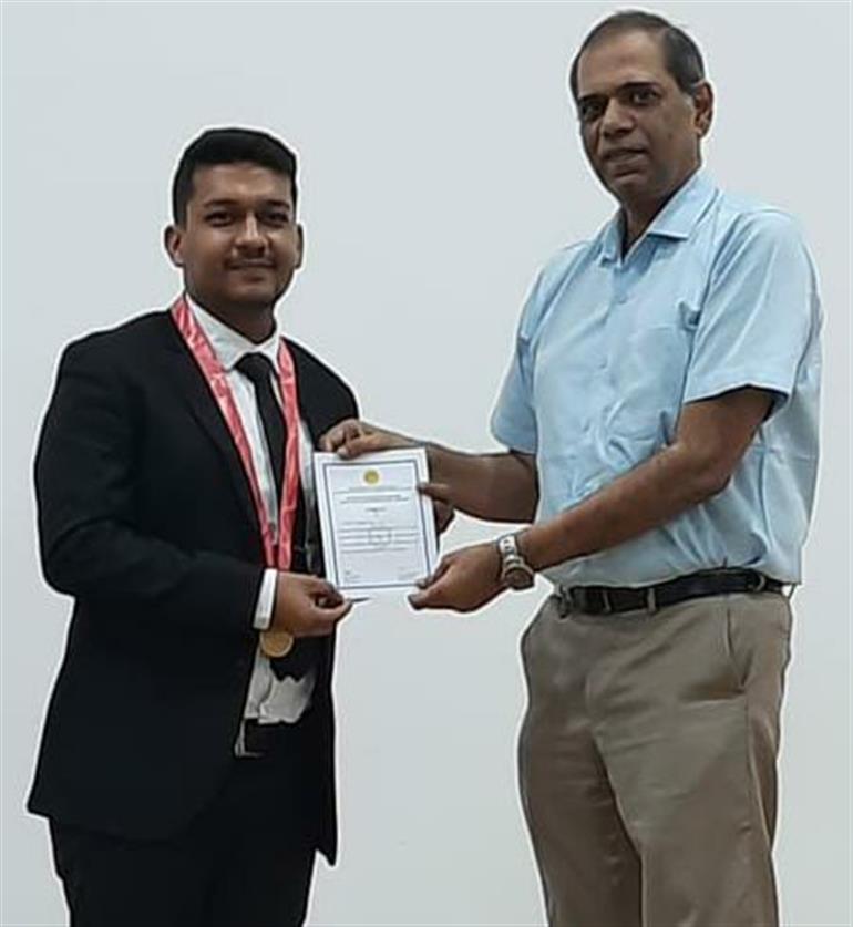 PGIMER Radiology Resident wins prestigious Kakarla Subbarao Gold Medal 2022