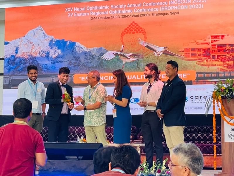 Congratulations to Dr Nischal Ghimire for being Awarded as STaR Young Ophthalmologist at Nepal Ophthalmic society conference 2023.