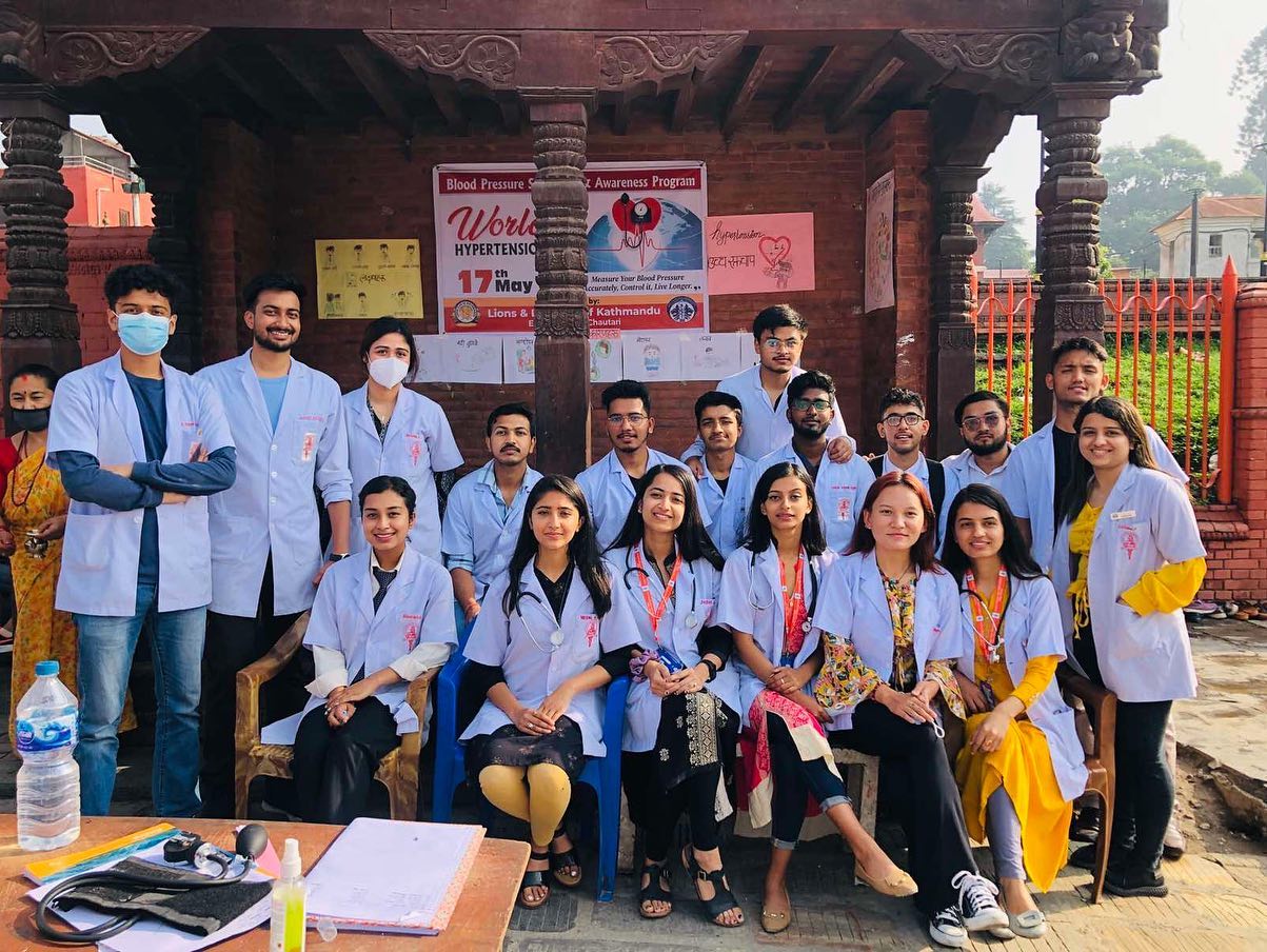 Blood pressure Screening and awareness programme - LEO CLUB OF LAZIMPHAT CHAUTARI -KMCTH