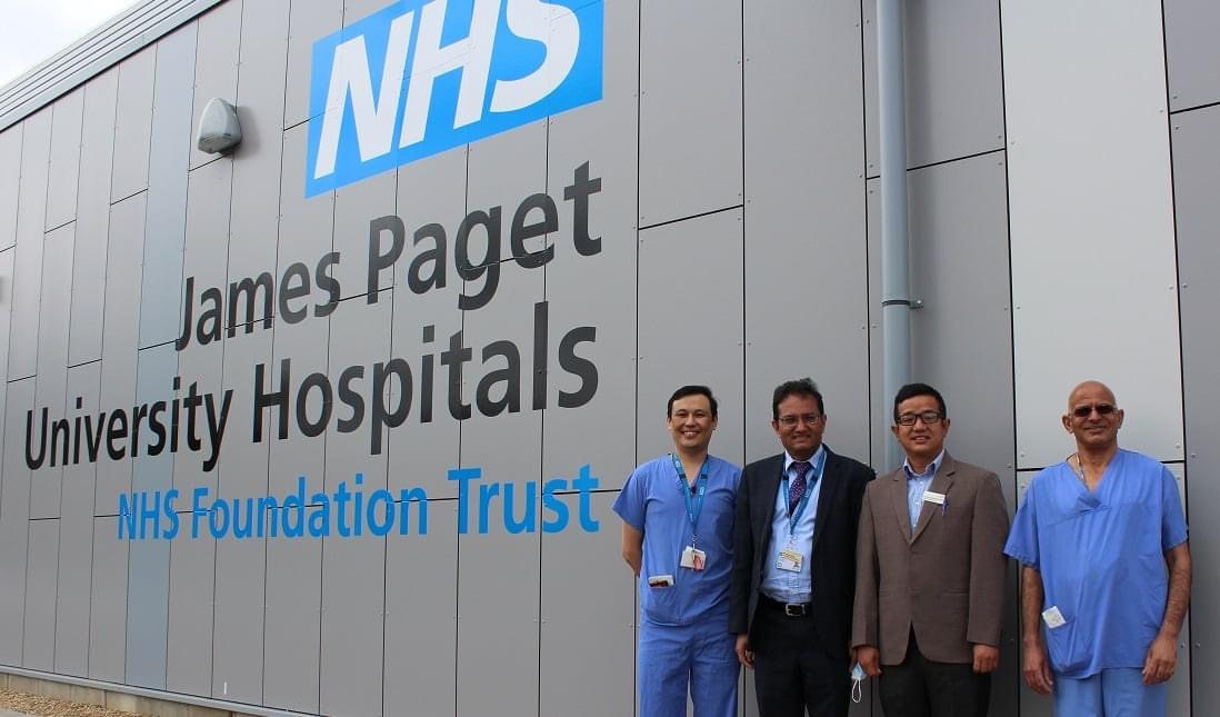 chairman of Nepalese Doctors' Association UK , Dr Kamal Aryal and his team for the kind initiatives! At James Paget University Hospital NHS Trust Foundation