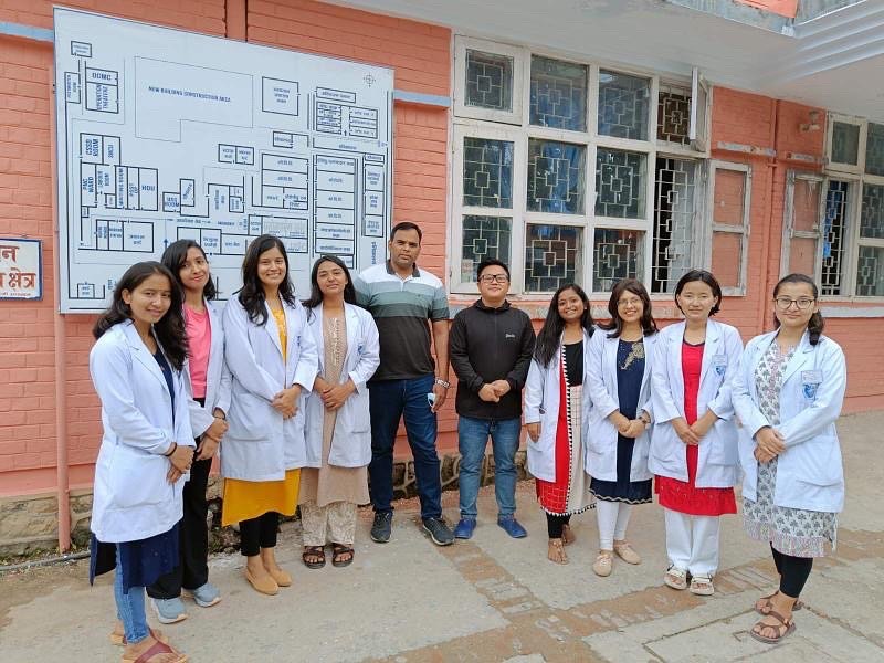 Final year MBBS students and MD-GP Residents from Patan Academy of Health Sciences (PAHS) currently posted at Gulmi District Hospital.